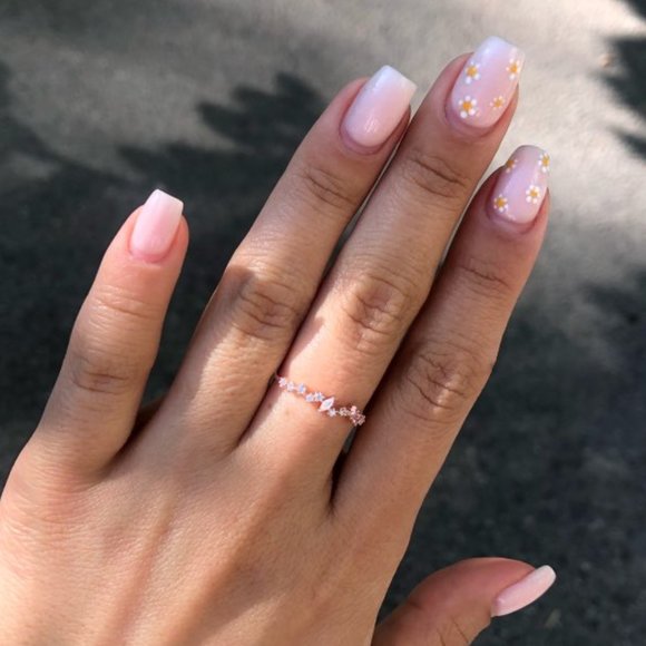 NEW Diamond Geometric Rose Gold Ring - Picture 2 of 7